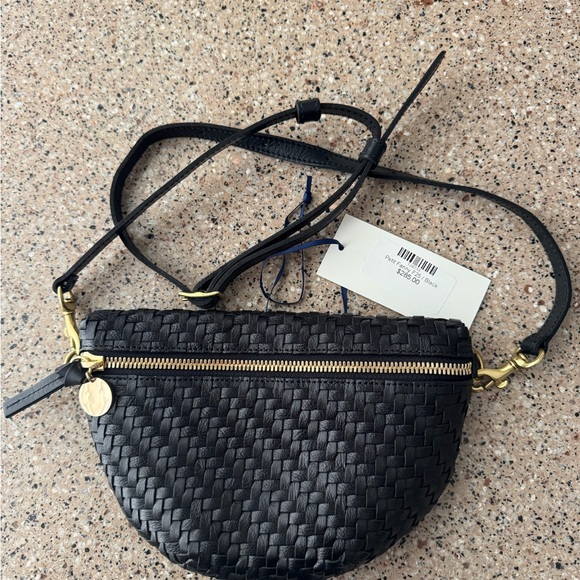 Clare V Handbags - Clare V Black Woven Mini Bag - Petit Fanny
